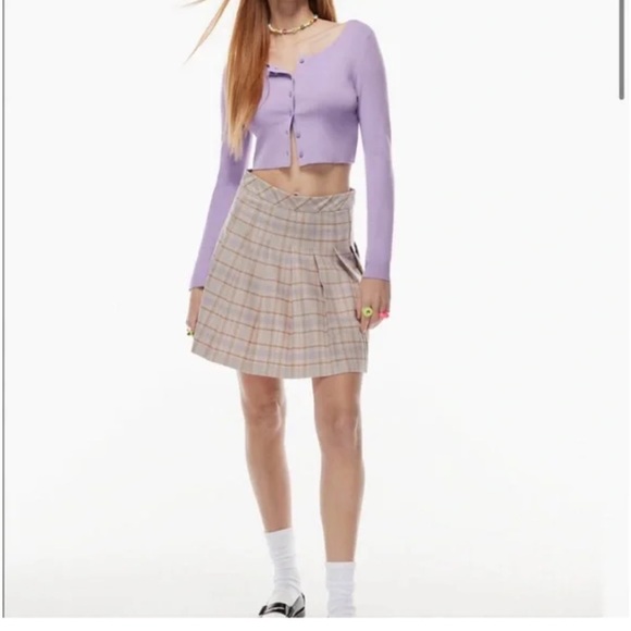 Aritiza Sunday Best Izzy Cardigan XS Light Purple - Picture 2 of 6